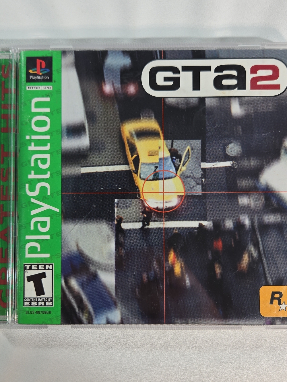 Sony PlayStation GTA2 with Yellow Car Cover Art